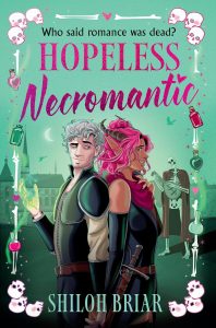 Book cover of Hopeless Necromantic by Shiloh Briar, Book 1 in the Cat's Eye Chronicles