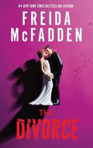 The Divorce by Freida McFadden — dark thriller cover with minimalist design